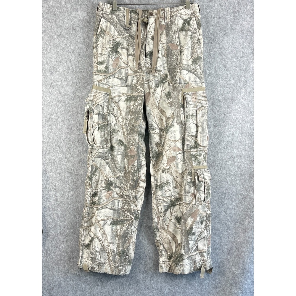 Vtg Abercrombie Fitch Cargo Camo Pants Mens 32x31 Ultra Baggy Paratrooper Heavy